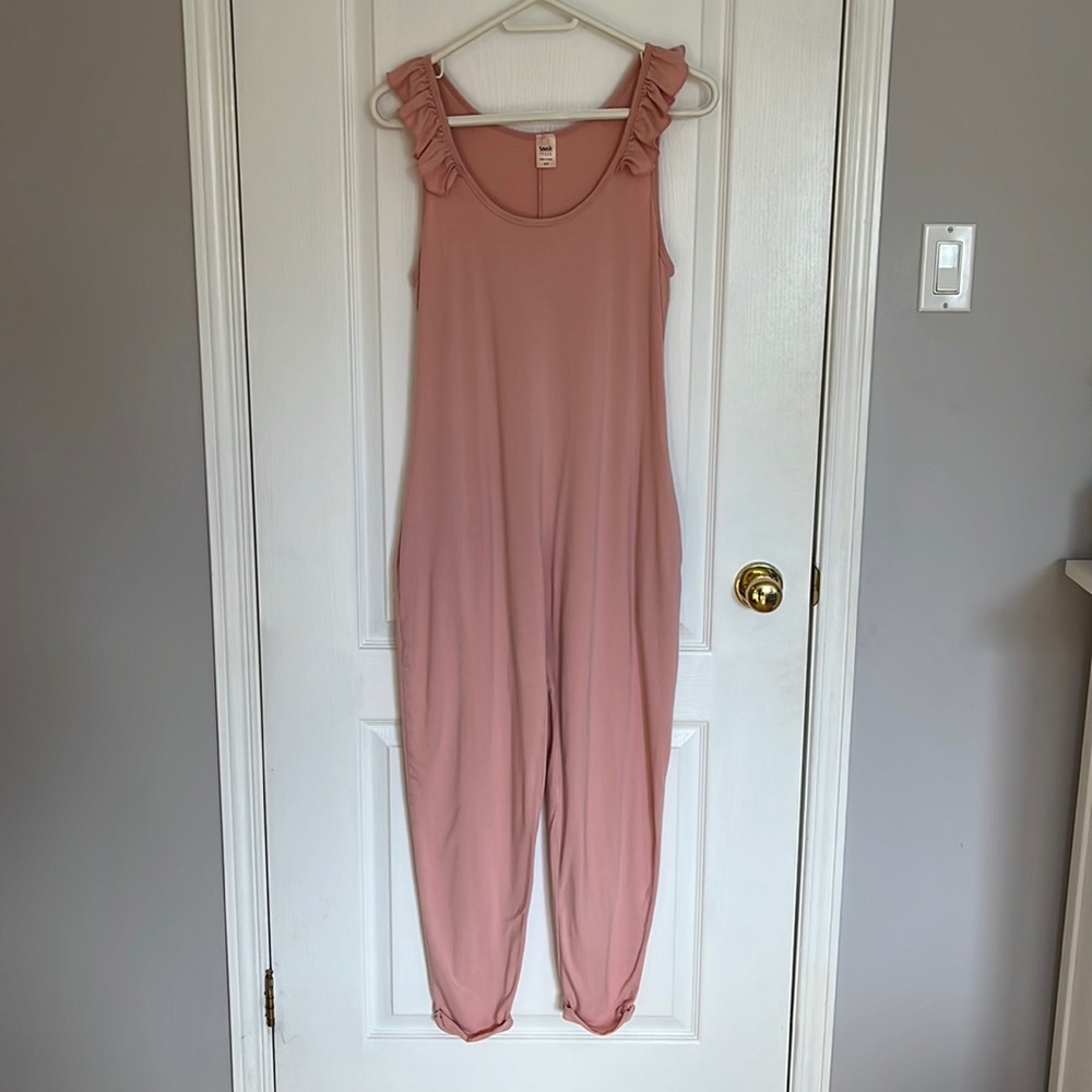 Smash + Tess Sweetheart romper in pretty pink